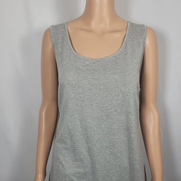 J Jill Women's Grey Sparkle Shimmery Very Soft Tank Top in a Size Large - Picture 4 of 12
